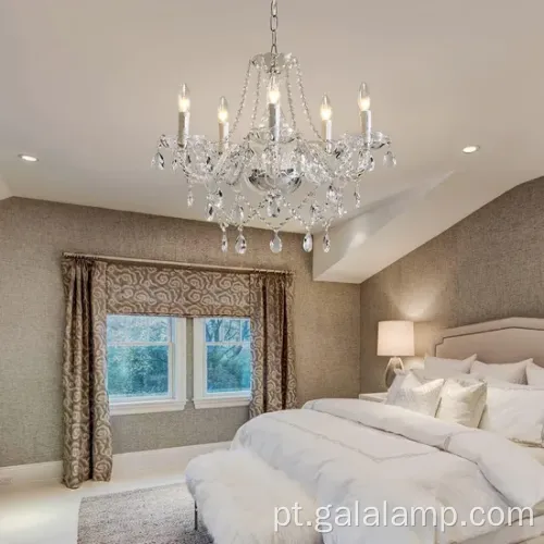 Modern Crystal Glass Pingente Light Light elegante tetos